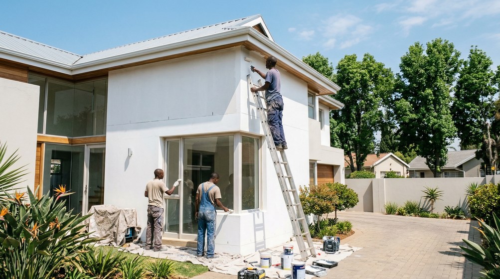 Painters in Fish Hoek, Cape Town South Peninsula